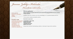 Desktop Screenshot of notariusz-kalinska.pl